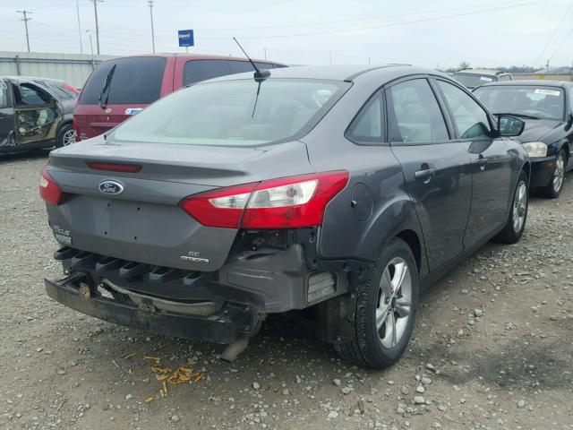 1FADP3F28DL375913 - 2013 FORD FOCUS SE GRAY photo 4