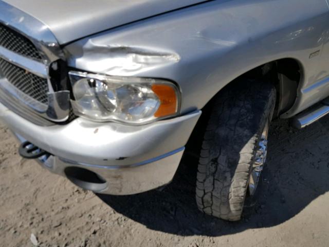 3D7KU28C54G196340 - 2004 DODGE RAM 2500 S ვერცხლისფერი ფოტო 9