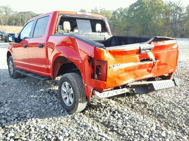 1FTEW1C8XFKD13260 - 2015 FORD F150 SUPER RED photo 3