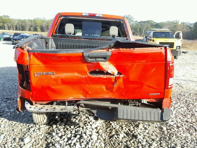 1FTEW1C8XFKD13260 - 2015 FORD F150 SUPER RED photo 9