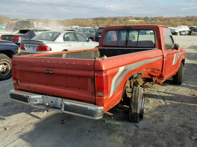 1FTCR10T1LUB62154 - 1990 FORD RANGER RED photo 4