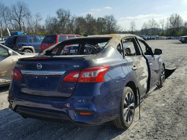 3N1AB7AP5GY337611 - 2016 NISSAN SENTRA S BLUE photo 4