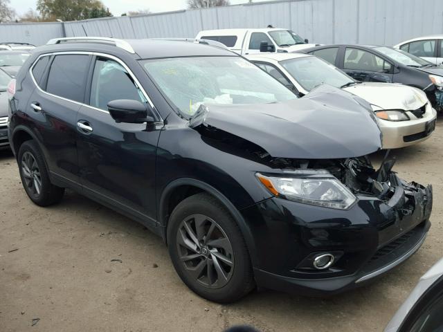 KNMAT2MV4GP727639 - 2016 NISSAN ROGUE S BLACK photo 1