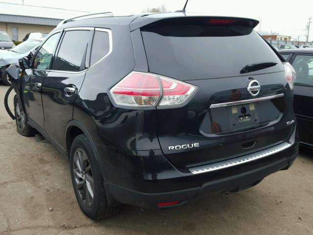 KNMAT2MV4GP727639 - 2016 NISSAN ROGUE S BLACK photo 3