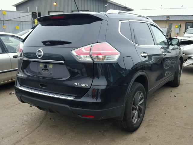 KNMAT2MV4GP727639 - 2016 NISSAN ROGUE S BLACK photo 4