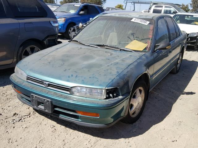 1HGCB7696PA153185 - 1993 HONDA ACCORD 10T GREEN photo 2