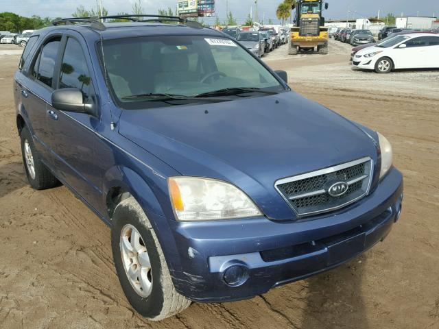 KNDJD733865590676 - 2006 KIA SORENTO BLUE photo 1