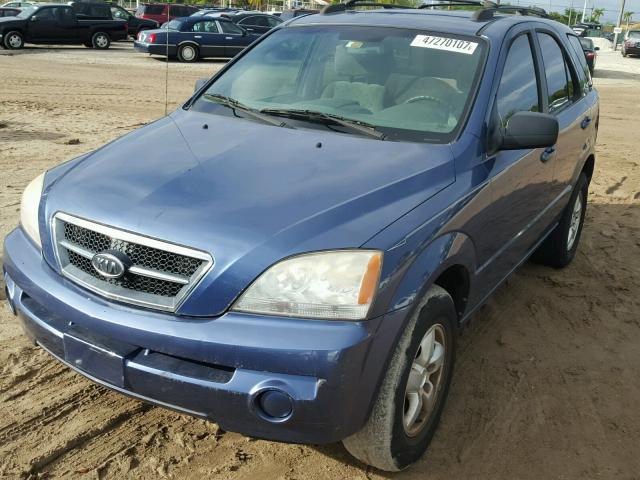 KNDJD733865590676 - 2006 KIA SORENTO BLUE photo 2