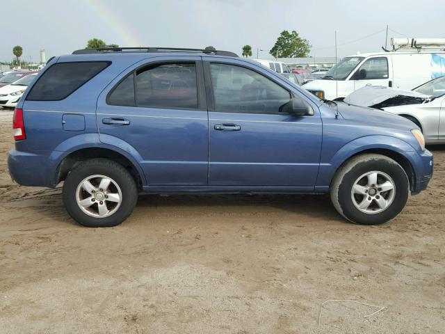 KNDJD733865590676 - 2006 KIA SORENTO BLUE photo 9