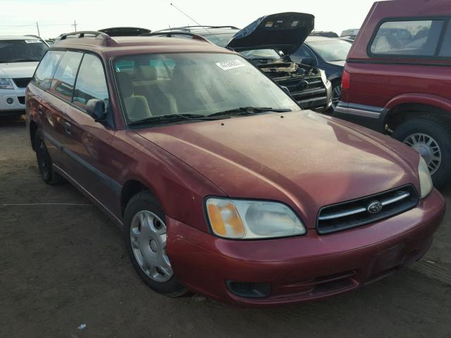 4S3BH635426301561 - 2002 SUBARU LEGACY L RED photo 1