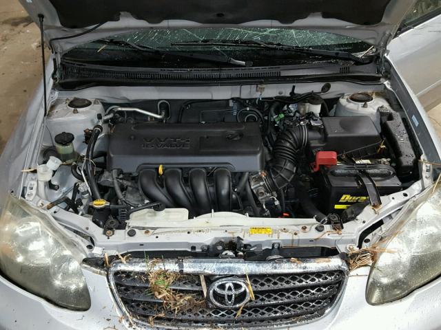 1NXBR32EX5Z468788 - 2005 TOYOTA COROLLA CE SILVER photo 7