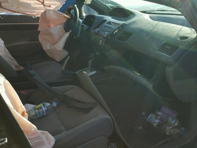 2HGFA16898H527389 - 2008 HONDA CIVIC EX BLACK photo 5