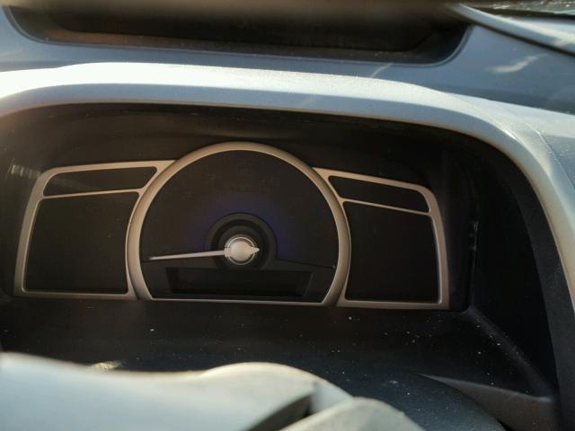 2HGFA16898H527389 - 2008 HONDA CIVIC EX BLACK photo 8