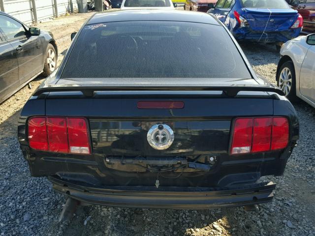 1ZVFT80N865229370 - 2006 FORD MUSTANG BLACK photo 9