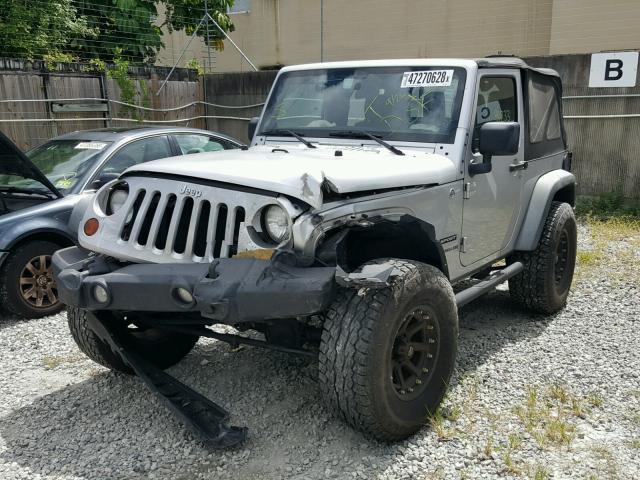 1J4AA2D12BL544401 - 2011 JEEP WRANGLER S SILVER photo 2