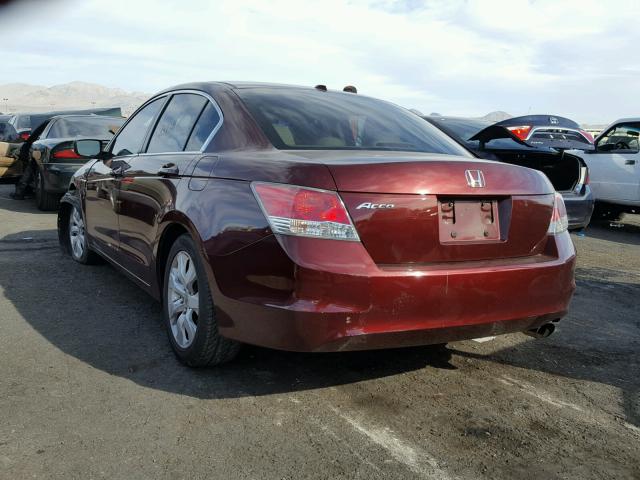 1HGCP2F8XAA044862 - 2010 HONDA ACCORD EXL BURGUNDY photo 3