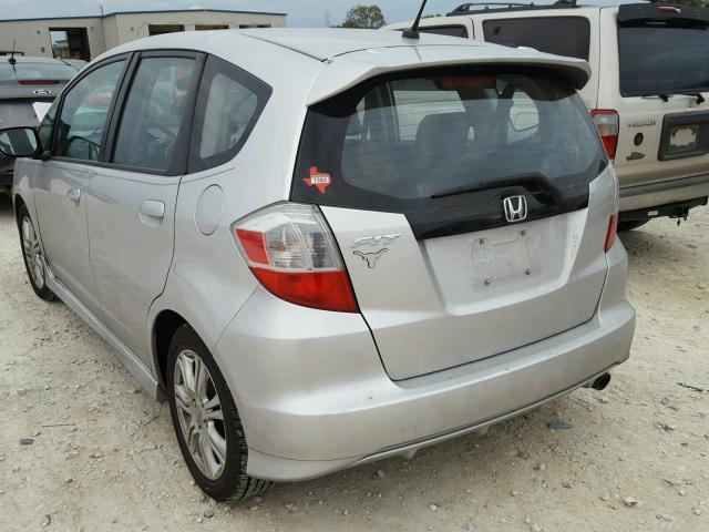 JHMGE8H54BC011131 - 2011 HONDA FIT SPORT SILVER photo 3