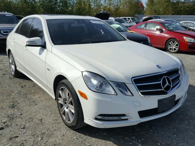 WDDHF8JB1CA632803 - 2012 MERCEDES-BENZ E 350 4MAT WHITE photo 1