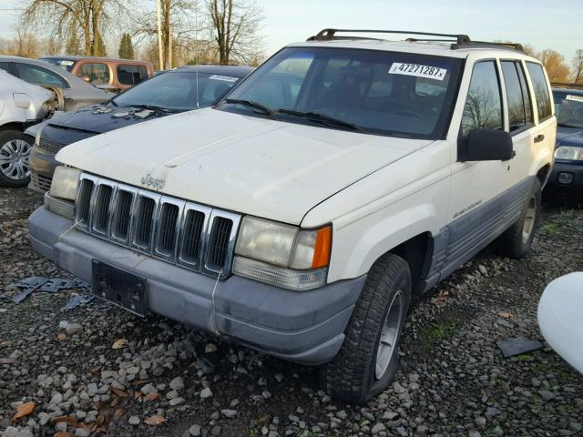 1J4GZ58S5VC517267 - 1997 JEEP GRAND CHER WHITE photo 2