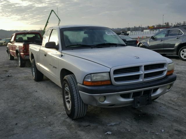 1B7GL22X21S297905 - 2001 DODGE DAKOTA GRAY photo 1