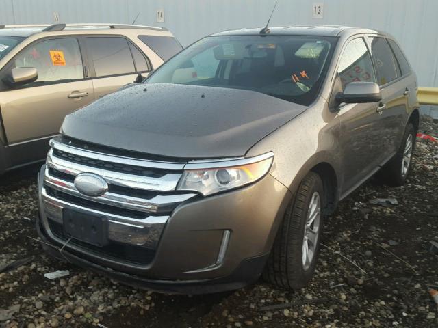 2FMDK4JCXCBA83284 - 2012 FORD EDGE SEL GRAY photo 2