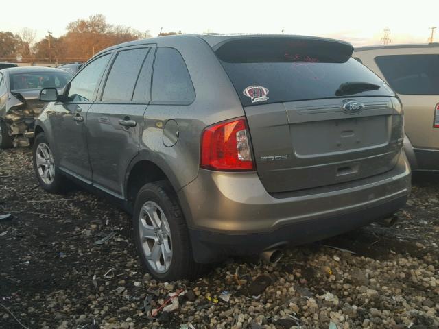 2FMDK4JCXCBA83284 - 2012 FORD EDGE SEL GRAY photo 3