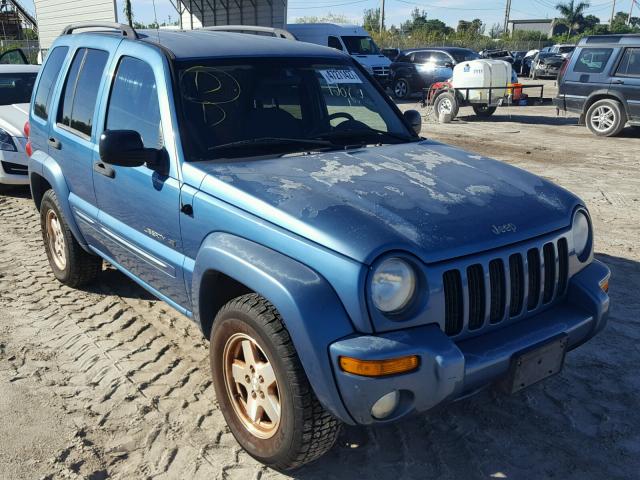 1J4GK58K03W725458 - 2003 JEEP LIBERTY LI BLUE photo 1