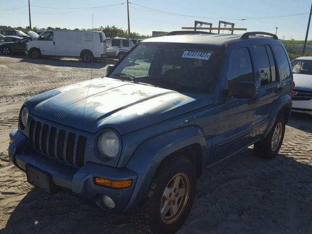1J4GK58K03W725458 - 2003 JEEP LIBERTY LI BLUE photo 2