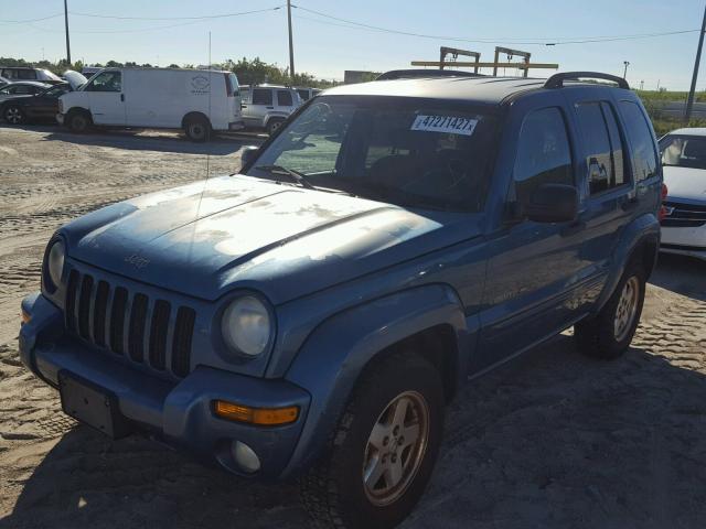 1J4GK58K03W725458 - 2003 JEEP LIBERTY LI BLUE photo 2