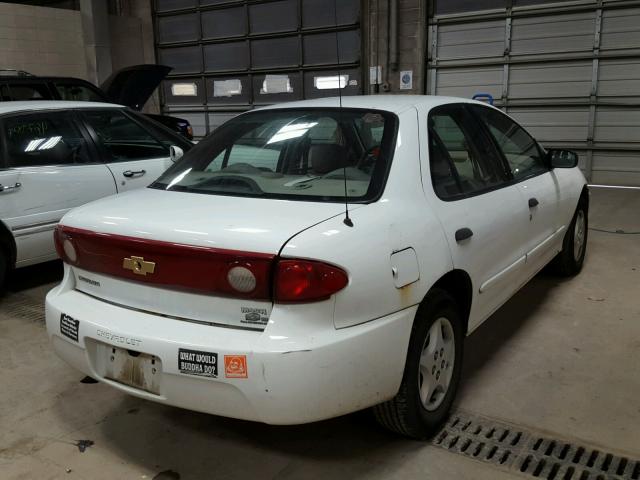 1G1JC52F447343135 - 2004 CHEVROLET CAVALIER WHITE photo 4