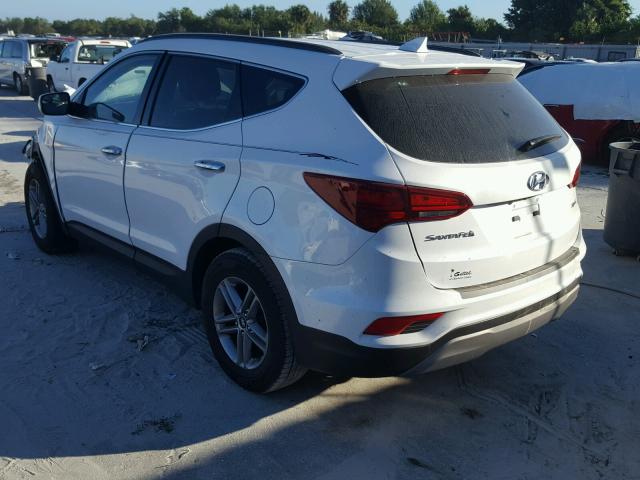 5NMZU3LB0HH010582 - 2017 HYUNDAI SANTA FE S WHITE photo 3