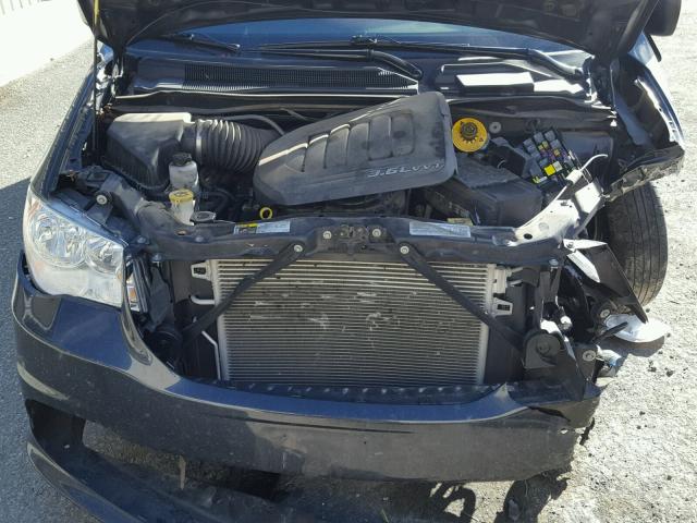 2C4RDGBG6ER296525 - 2014 DODGE GRAND CARA BLUE photo 7