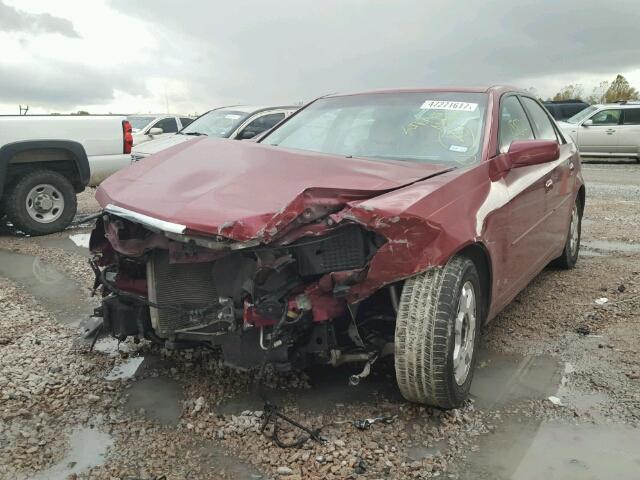 1G6DM577X40160658 - 2004 CADILLAC CTS MAROON photo 2