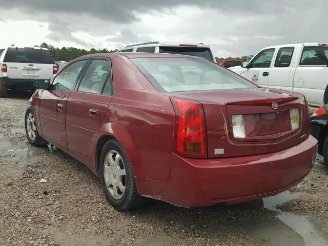 1G6DM577X40160658 - 2004 CADILLAC CTS MAROON photo 3