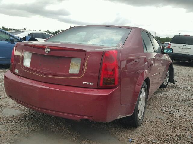 1G6DM577X40160658 - 2004 CADILLAC CTS MAROON photo 4