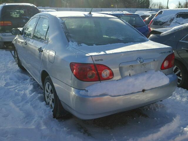 2T1BR32E25C865476 - 2005 TOYOTA COROLLA CE SILVER photo 3