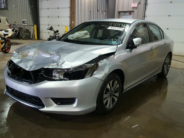 1HGCR2F38FA053582 - 2015 HONDA ACCORD LX SILVER photo 2