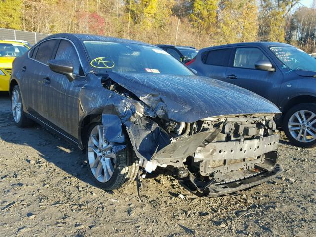 JM1GJ1T60E1135966 - 2014 MAZDA 6 TOURING GRAY photo 1