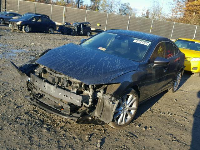 JM1GJ1T60E1135966 - 2014 MAZDA 6 TOURING GRAY photo 2