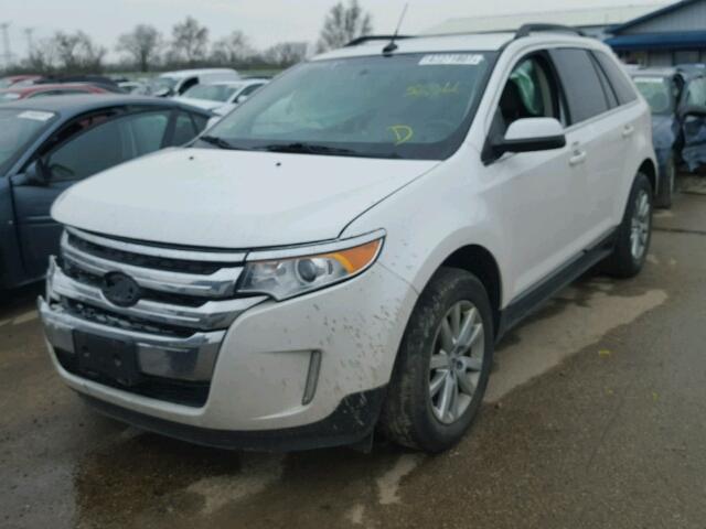 2FMDK3K94DBA59366 - 2013 FORD EDGE LIMIT WHITE photo 2