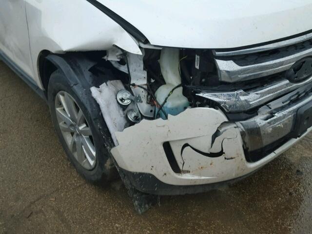 2FMDK3K94DBA59366 - 2013 FORD EDGE LIMIT WHITE photo 9