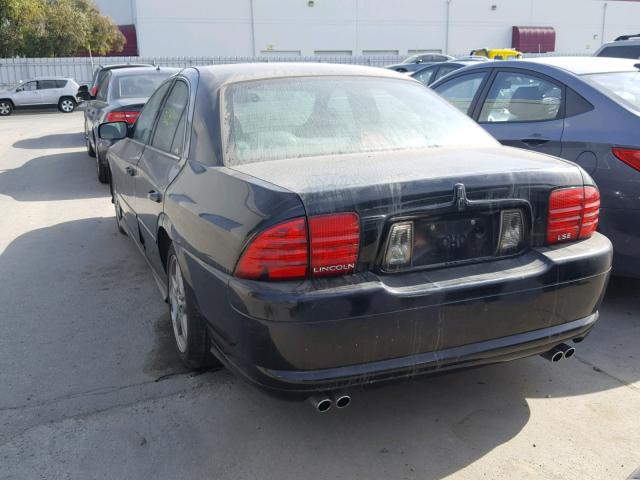 1LNHM87A82Y672795 - 2002 LINCOLN LS BLACK photo 3