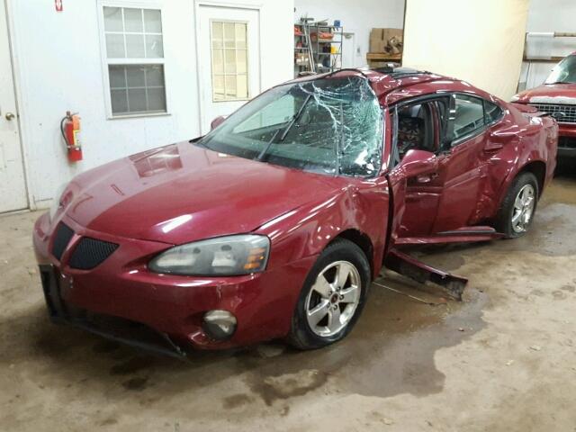 2G2WS522451162651 - 2005 PONTIAC GRAND PRIX MAROON photo 2