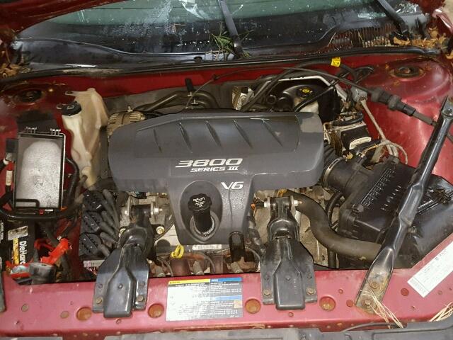 2G2WS522451162651 - 2005 PONTIAC GRAND PRIX MAROON photo 7