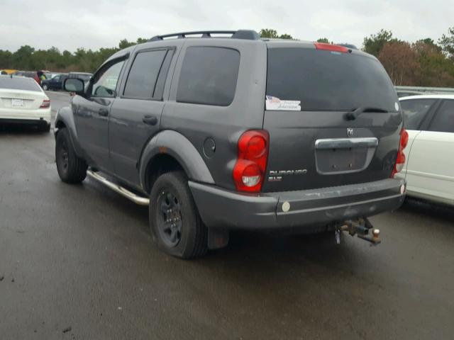 1D4HB48N64F182149 - 2004 DODGE DURANGO SL GRAY photo 3