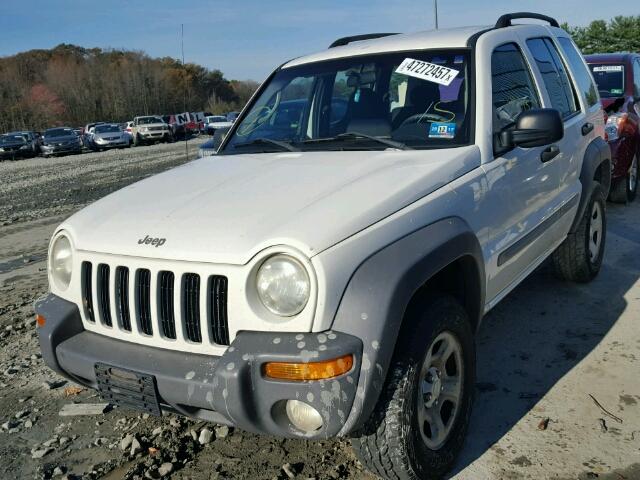 1J4GL48K82W116267 - 2002 JEEP LIBERTY SP WHITE photo 2