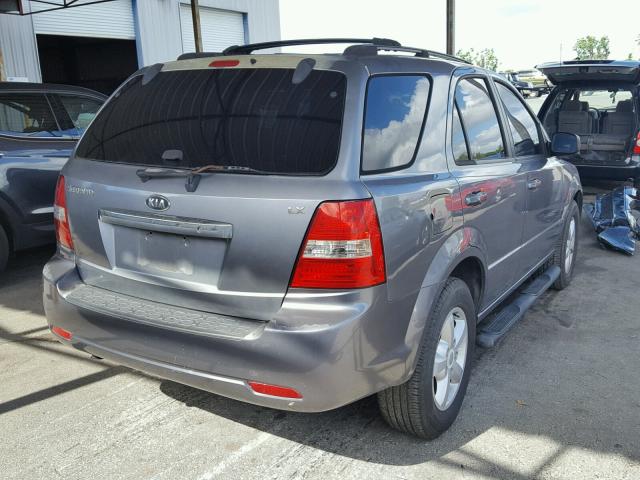 KNDJD736X75695683 - 2007 KIA SORENTO EX GRAY photo 4