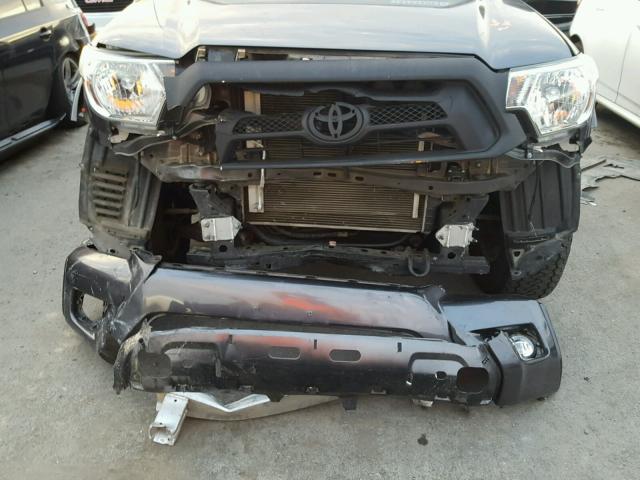 5TFLU4EN1EX104993 - 2014 TOYOTA TACOMA DOU CHARCOAL photo 9