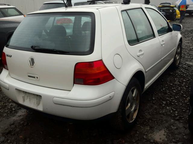 9BWGT61J614071879 - 2001 VOLKSWAGEN GOLF GLS WHITE photo 4