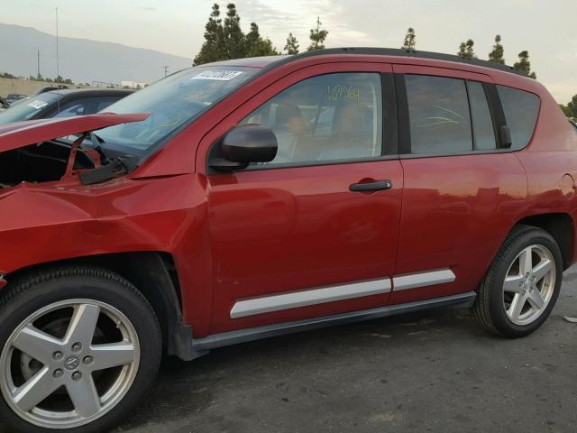 1J4FT57B89D110025 - 2009 JEEP COMPASS LI RED photo 9